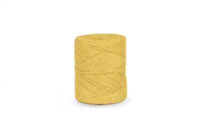 Шпагат джутовый ШД 1,2 ктекс П 2 пол. 2-ниточный  в боб. по 0,2 кг желтый (ЦН)